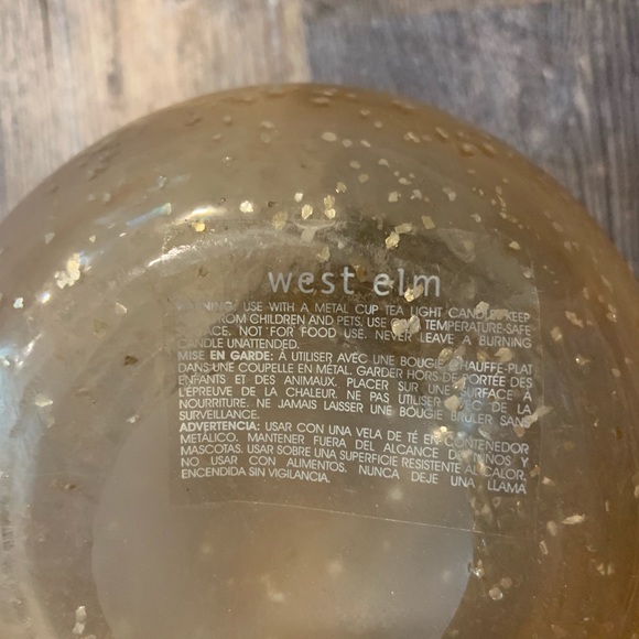 West Elm decorative glass jar vase - Picture 2 of 4